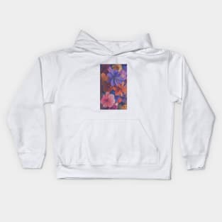 Flowers with colorful design Kids Hoodie